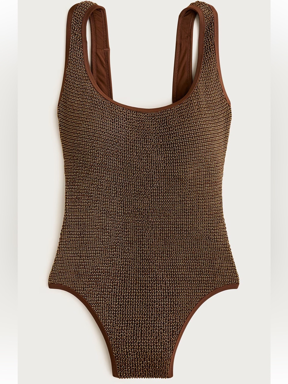 J. Crew Claudia metallic scrunchie one-piece swimsuit - Picture 4 of 6